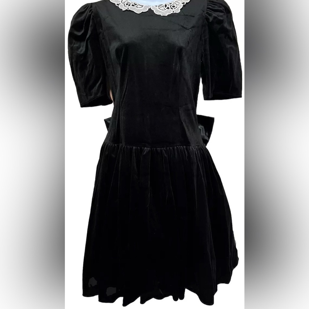 VINTAGE 1980 Gothic Dress Size S/M